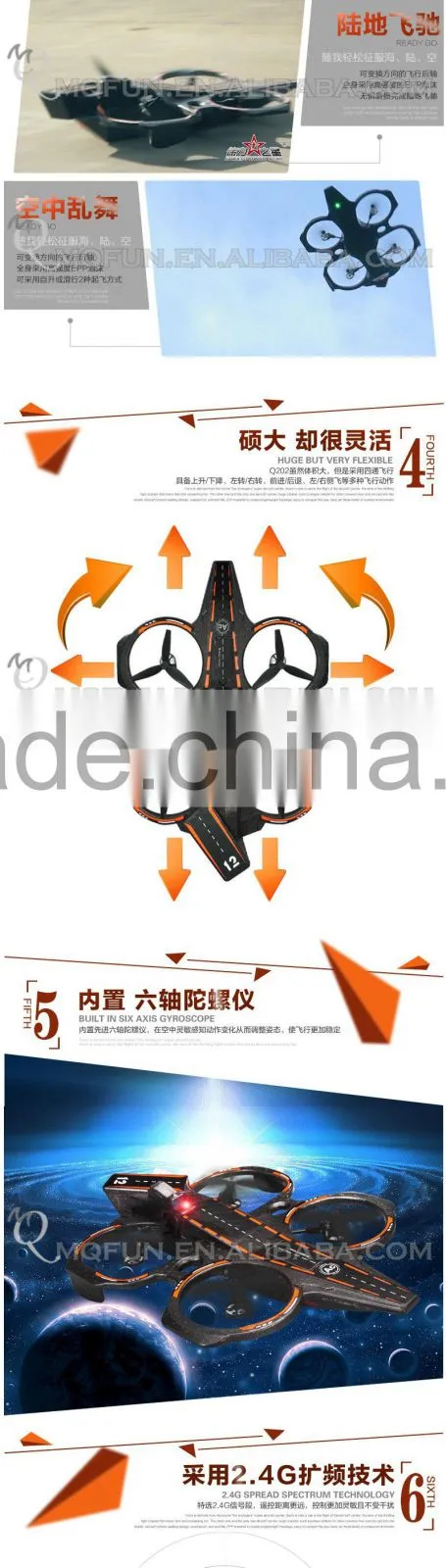 Mini Qute RC remote control flying soaring Aircraft carrie Helicopter Quadcopter 360 Rotation Educational electronic toy NO.Q202