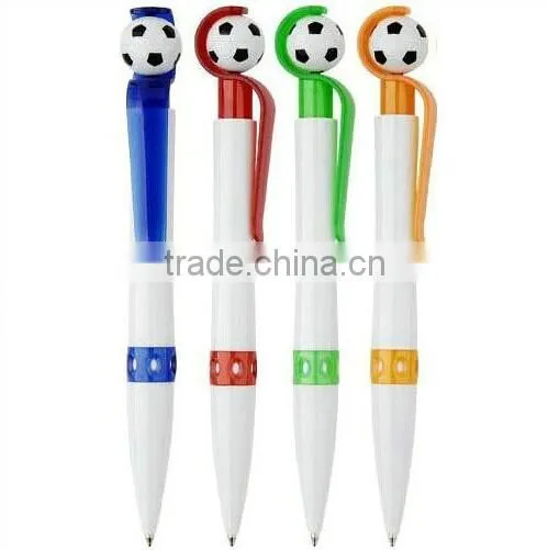plastic white barrel football pens