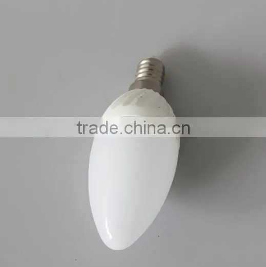factory price ceramic 330lm 4w dimmable e14 led candle light
