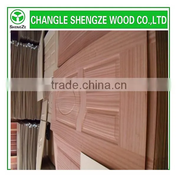 2015 China wholesale decorative wood veneer MDF door skin panels