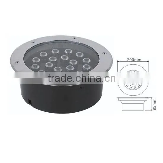 Dia200mm Round led underground Waterproof IP65 RGB LED Underground Light 18w LED underground light