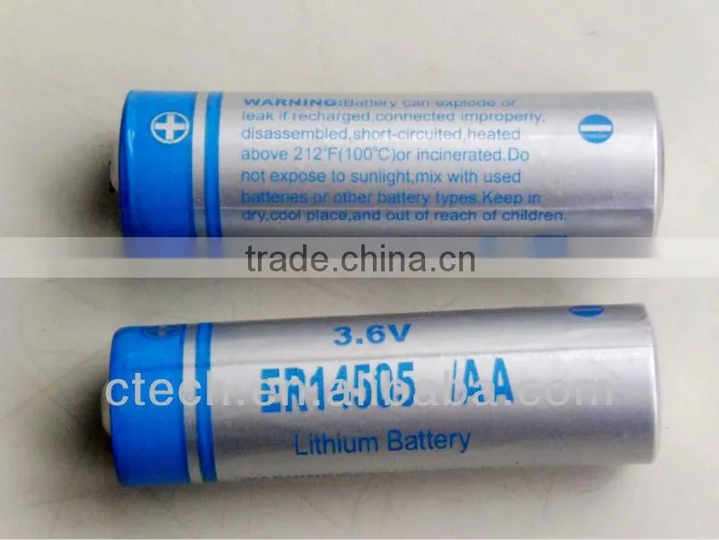 er14505h 3.6v lithium battery aa er14505