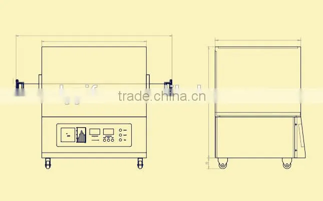 Energy Efficiency CE certification mosi2 heater high temperature heating oven/Tube furnace