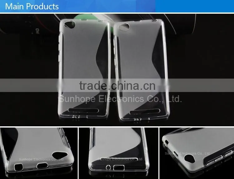 wholesale alibaba wave design glossy design tpu cell phone case for redmi 3 xiaomi
