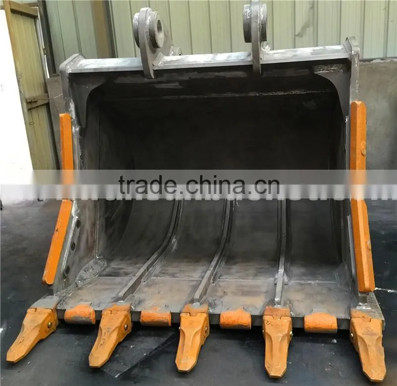 HOT product HARDOX500 NM400 ISO-certified excavator reinforced bucket for 1-80t excavator