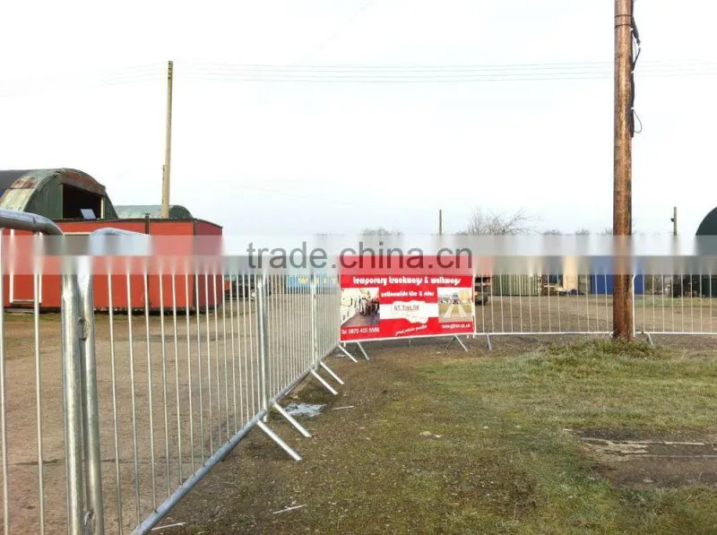 galvanized steel traffic crowd control barrier