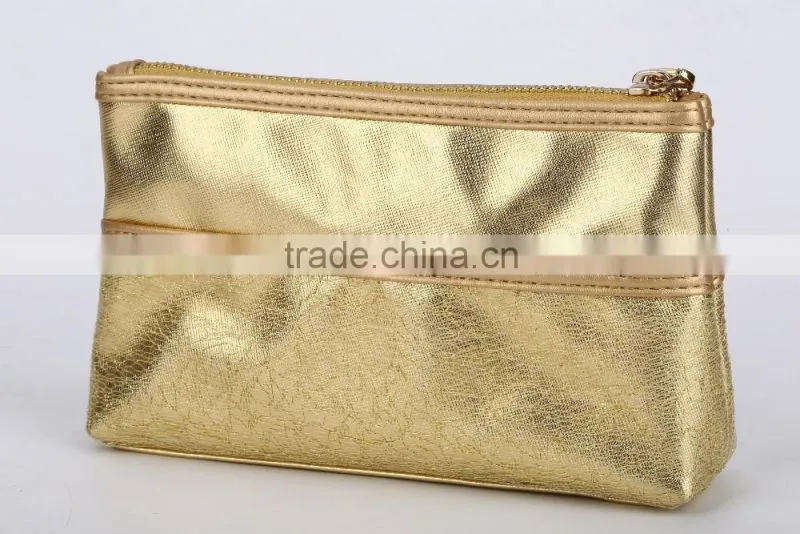 High Quality PU or PVC Leather Popular Color Cosmetic Bag for women