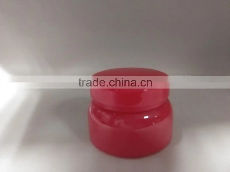 Pink color ,silk screen printing , thick wall PET plastic set series bottle for personal care use