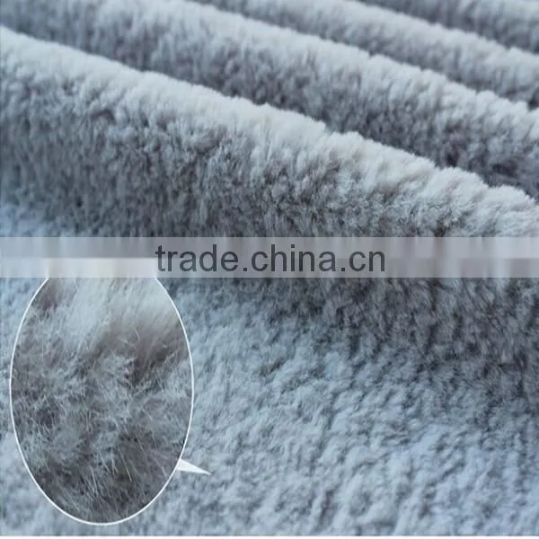100% polyester imitation plush fur fabric