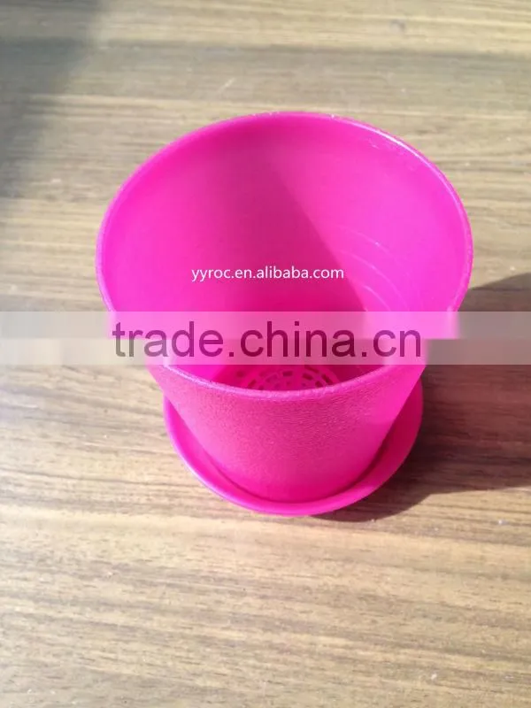 Gardening decoration circle plastic flower pot