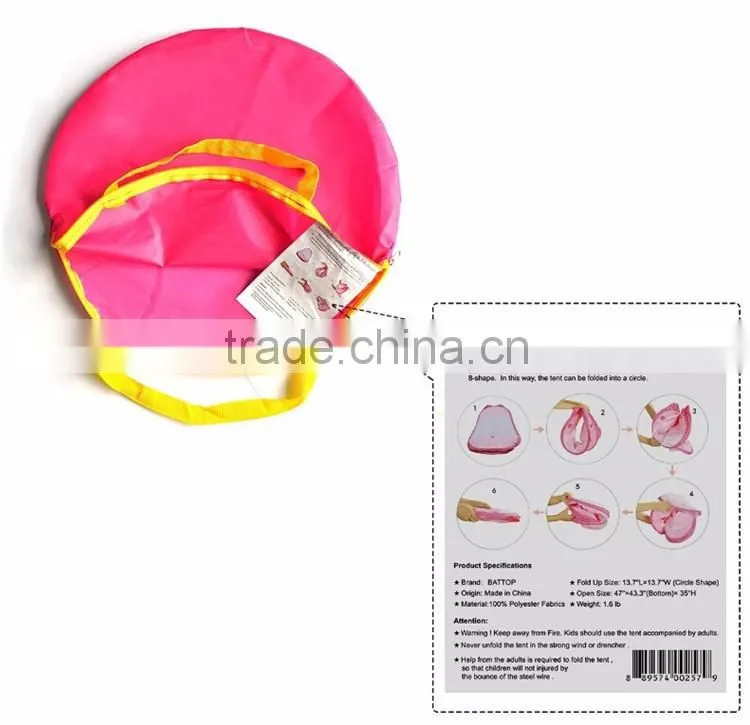 Princess Teepee Baby Foldable Outdoor Pop Up Mosquito Net Child Kid Play Tent