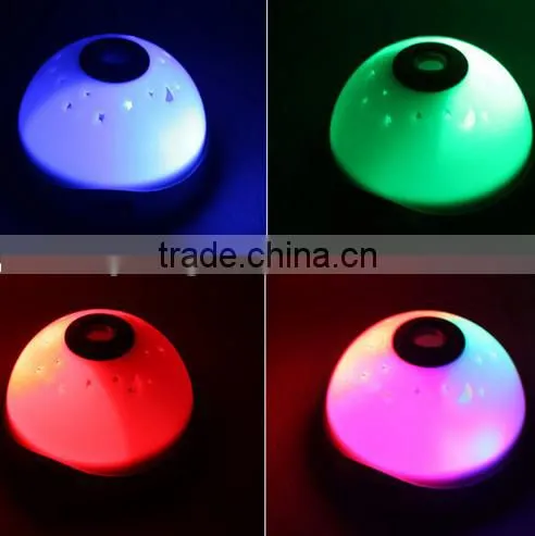 7 LED Color Triangle Alarm Clock change alarm clock Pyramid Digital LCD Snooze