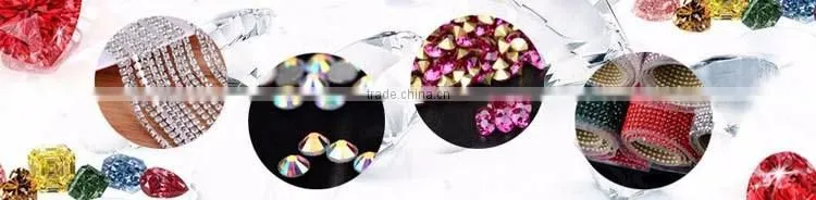 New design multicolor diy rhinestone YIWU Wholesale Hot Sale Hot fix Strong glue close Rhinestone cup chain