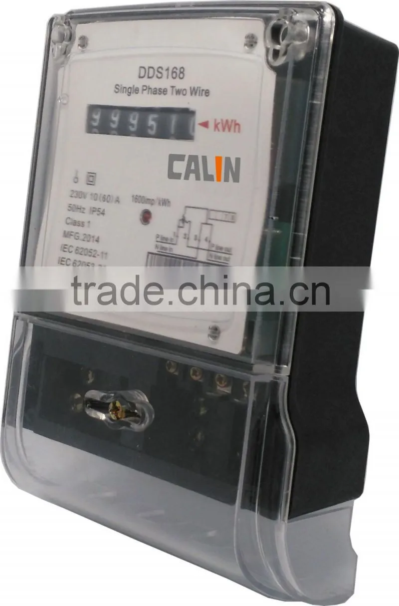 Single Phase register display electricity meter