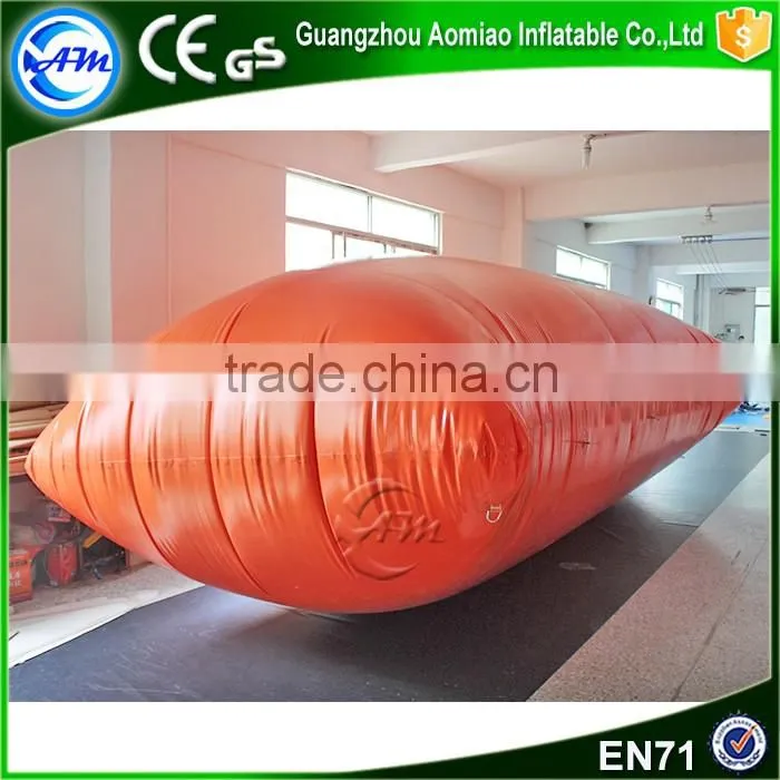 New style orange inflatable water catapult blob,water jumping pillow