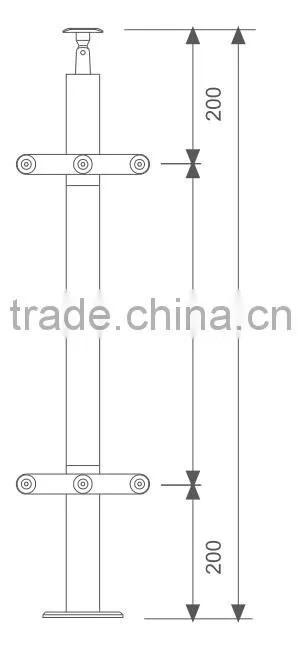 balcony handrail stainless steel stair baluster