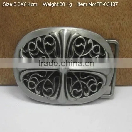 Gold Plate Military Web Belt Buckle With Emblem with Rhinestones