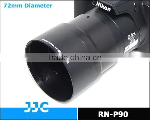 JJC Lens adapter RN-P90 provides a 72mm filter adapter for for NIKON COOLPIX P90 digital camera