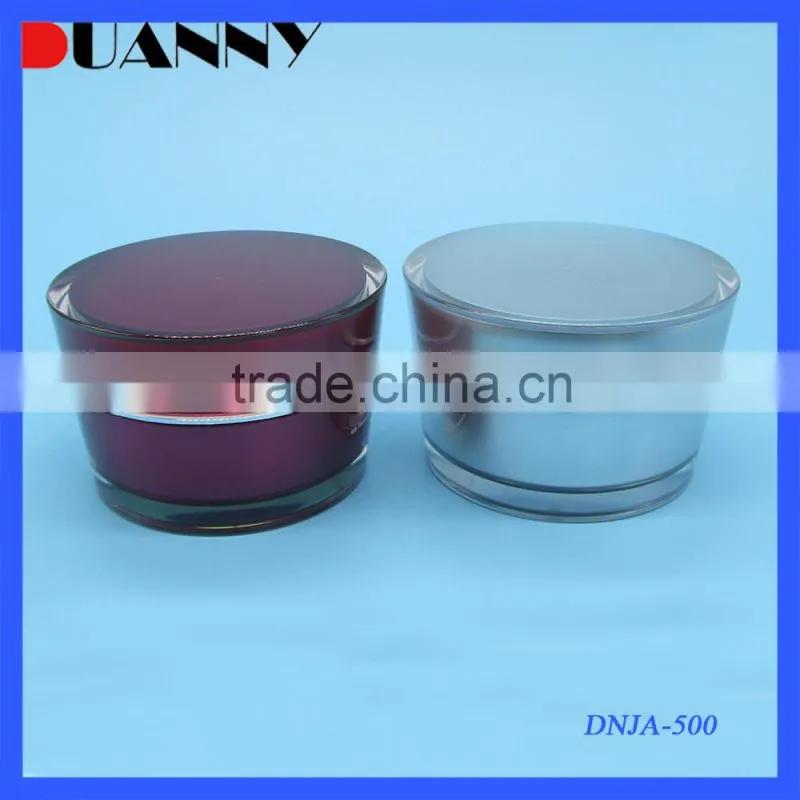 Empty Cone Shape Acrylic Jar with Lid Any Color Customized for Cream and Skin Care