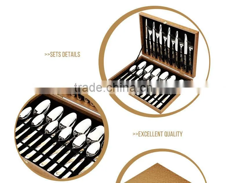 Stainless steel spoon metal tableware set