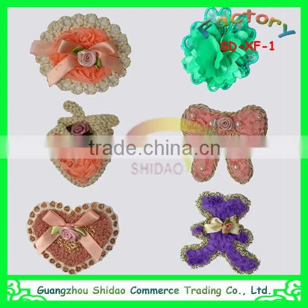 Sewing on clothes sequin applique embroidered green butterfly bead custom embroidery patch