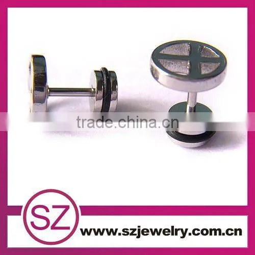 D95 stainless steel stud magnetic earrings