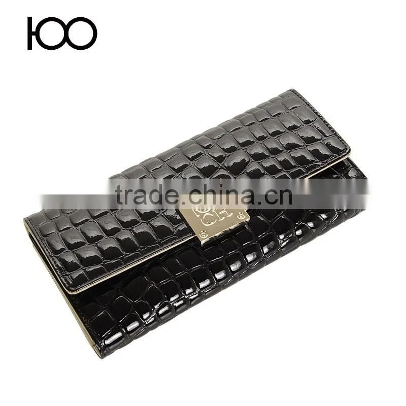 2016 bills folder photo-bit card bit long section of high-end handbags leather clutch wallet tri-fold more fashion