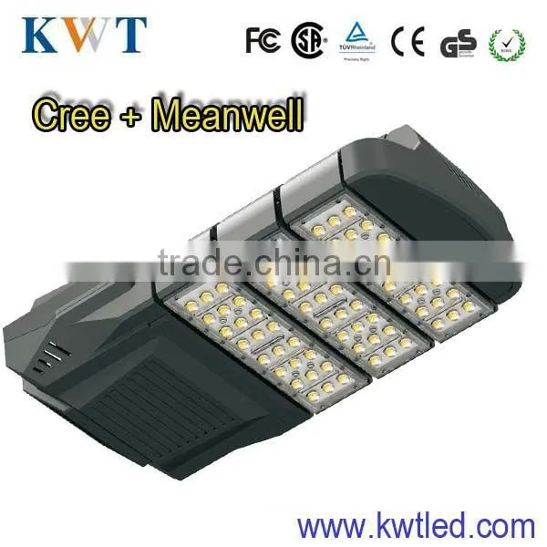 cob led street light with cree chip+MW driver 3 years guarranty road lamp