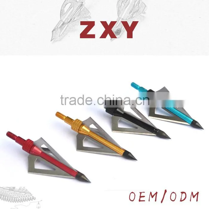 2015 Archery Wholesale Aluminum Arrow Head for hunting blue