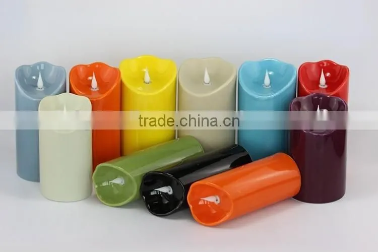 Wholesale Cheap OEM Ceramic LED candle for Home Decoration