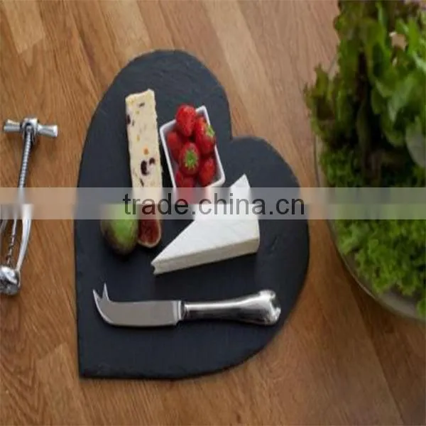 Lovely Heart Shaped Slate Table Mats as Gifts for Foodies