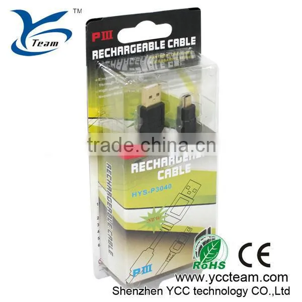 Factory price for ps3 remote controller charging cable game accessory