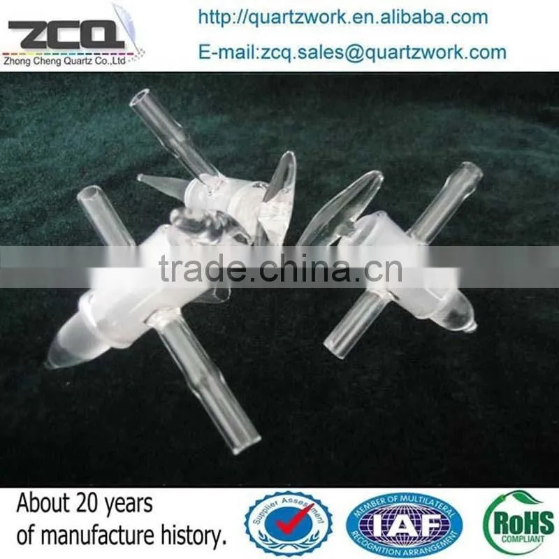 High Purity Lab Micro Quartz Cuvette Fused Silica Crucible