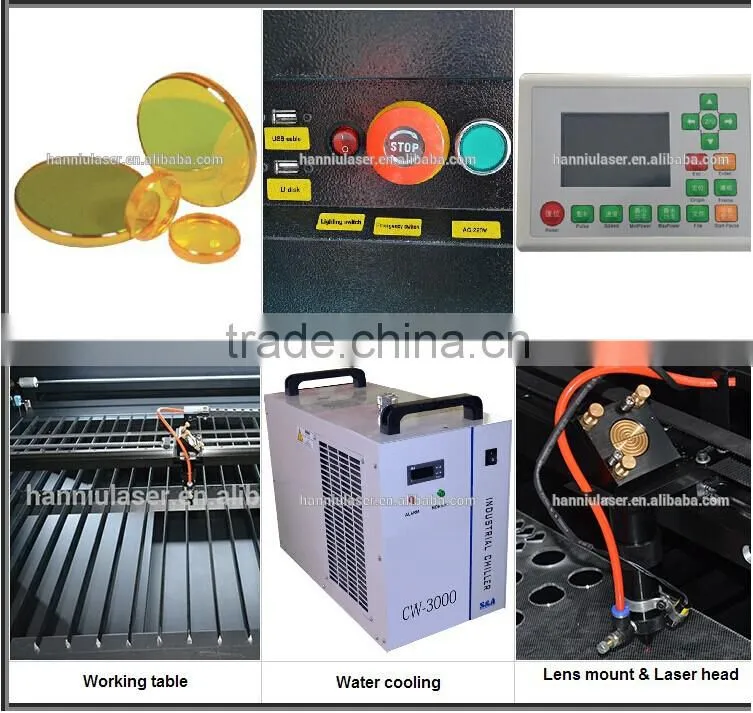 Hanniu large wooden shoes laser engraving and cutting machine with CE