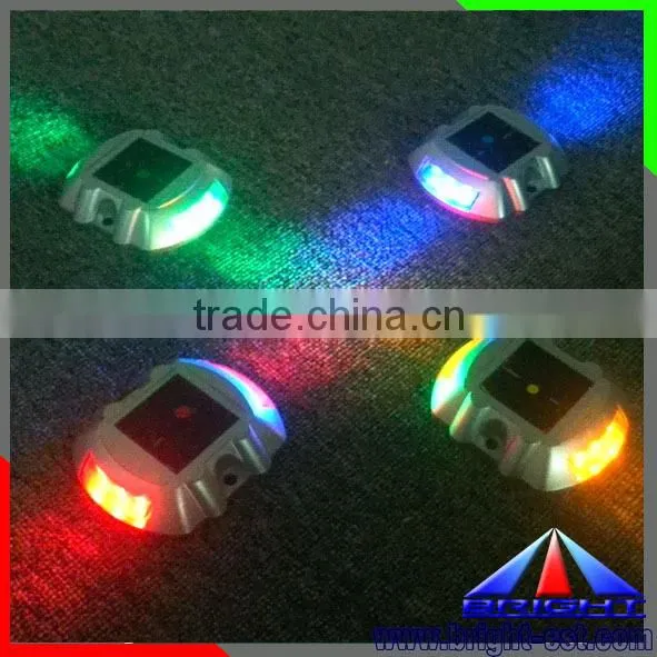 0.3WP 3.87V/100mA LED Solar Road Stud light, 2/3pcs led solar road markers, waterproof flashing reflective led solar road stud