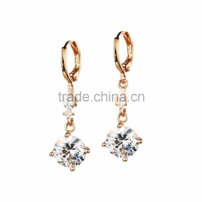 dangle jewelry vogue 18K gold plated hoop earring