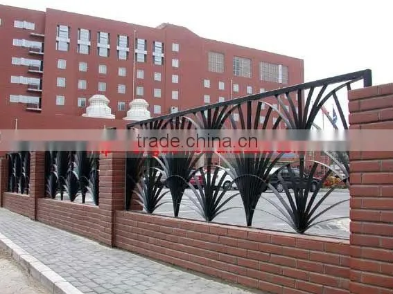 newest modern wrought iron garden border fence