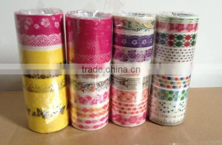 Various design custom crepe paper for masking tape