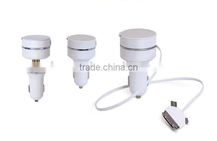 USB adaptor box set 3 in 1 charging cable car charger