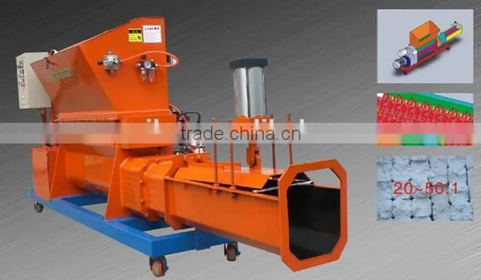 High grade size reducer eps foam polystyrene compactor