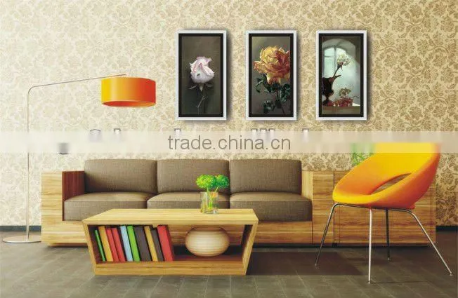 PS lenticular 3D miniature framed picture for decoration