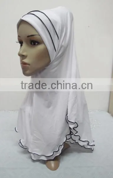 H262 latest muslim hijab with curling