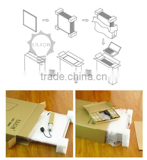 Double side CE ROHS FCC DLC UL 600x600 lighting panel light led