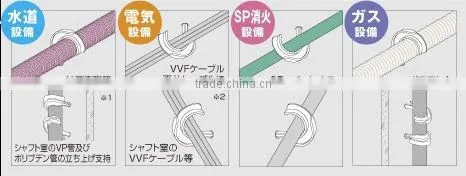 TOP UP Saddle Clip with Anchor Insert Clip use pvc wire protection consuit tube