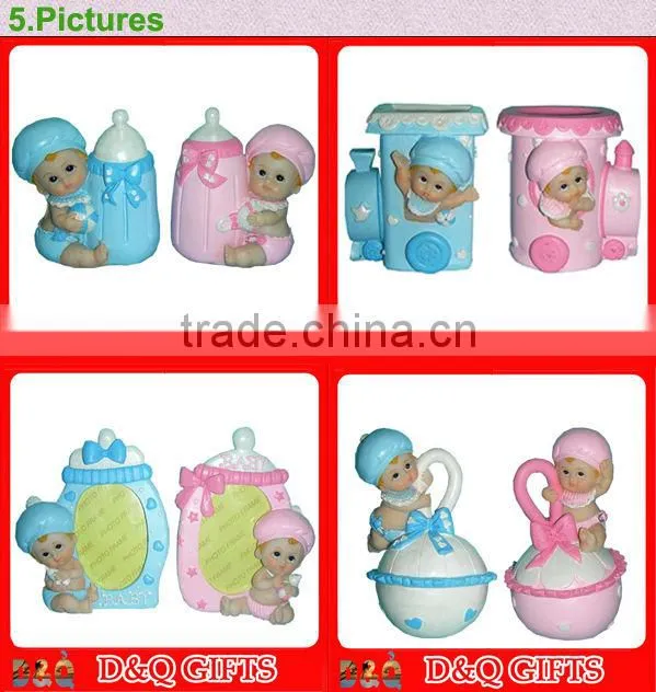 polyresin baby feeder shape picture frame