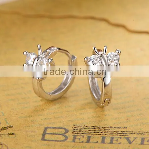 2014 fashion wholesale jewelry with Signity stone/fine jewelry earrings/ladies earrings design