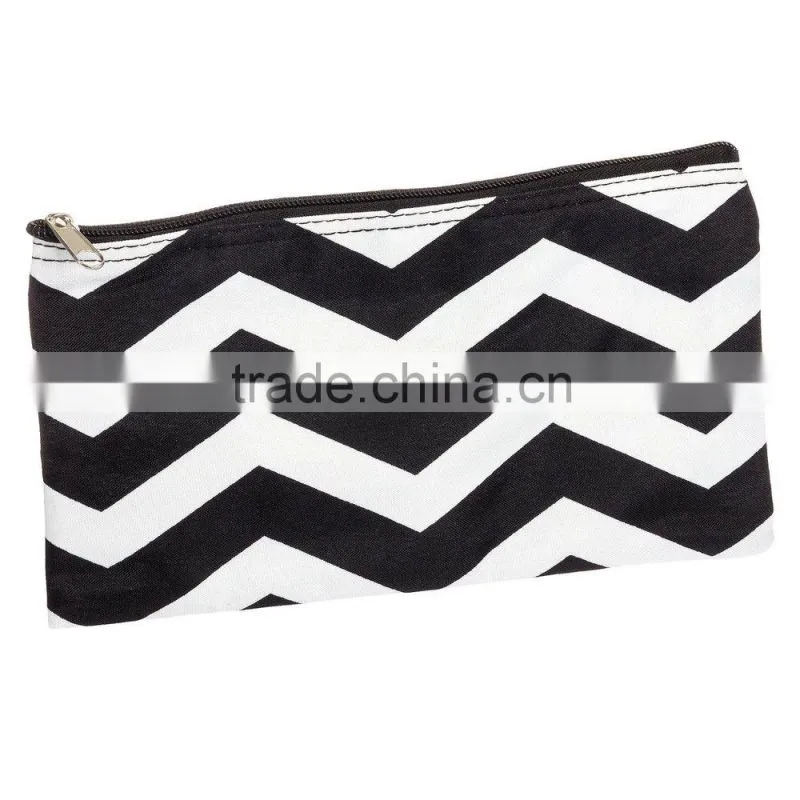 Hot selling ZebraPrint canvas pouch bag