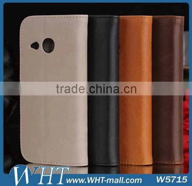 Wallet Case for HTC One M8 Mini Leather Case Cover with Ultra Thin Stand