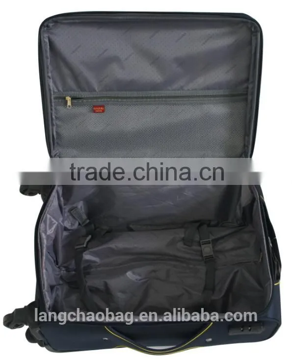 2015 Unique Style China Factory Trolley Case Fashion Soft Easy Carrying Travel Suitcase