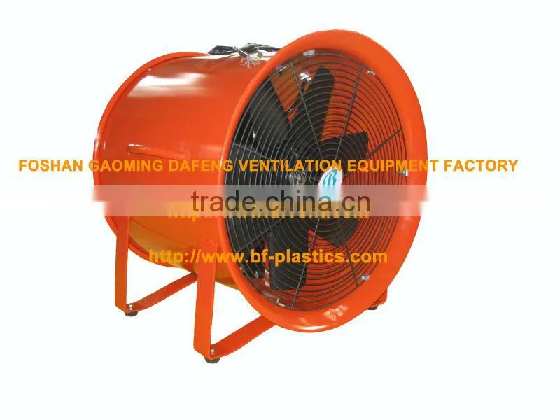 20" orange ducted exhaust fan with side loop